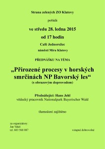 Přirozené procesy v horských smrčinách NP Bavorský les